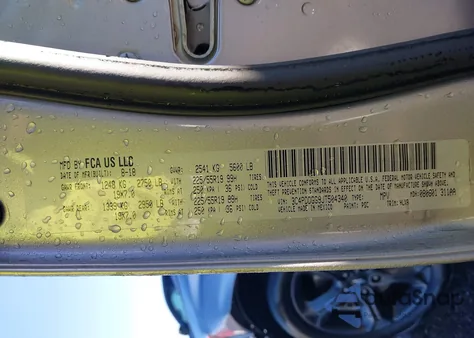 2018 Dodge Journey Crossroad Awd из США, поврежденный, VIN 3C4PDDGG9JT504340